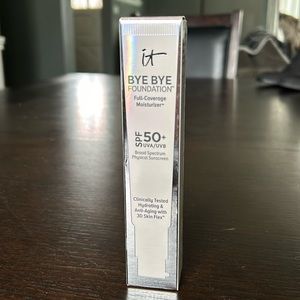 Brand new never used.  Bye-bye foundation by it cosmetics